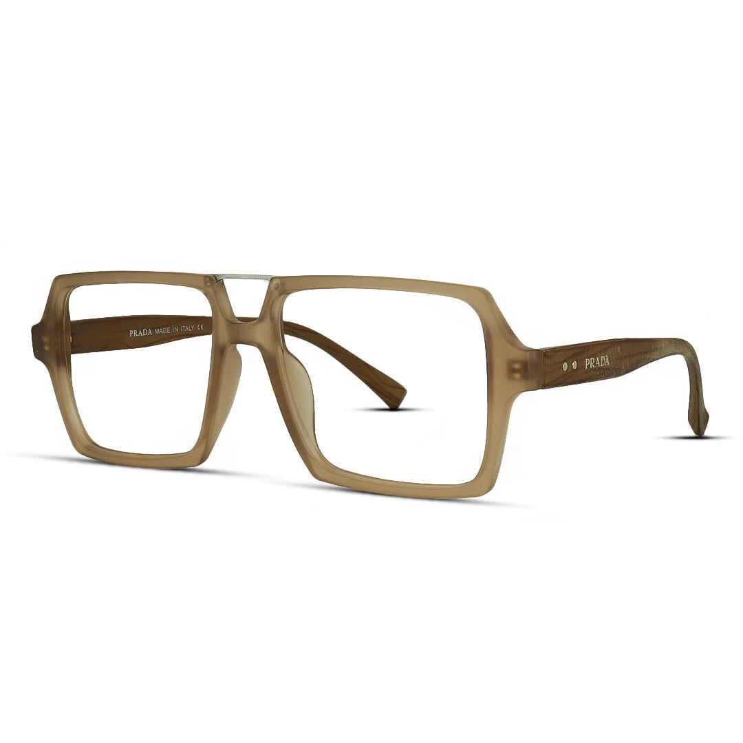Sharp Square Matte Finish Eyeglasses – Bold Definition, Modern Style
