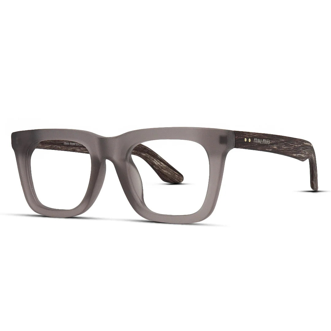 Thick Square Matte Finish Men’s Eyeglasses