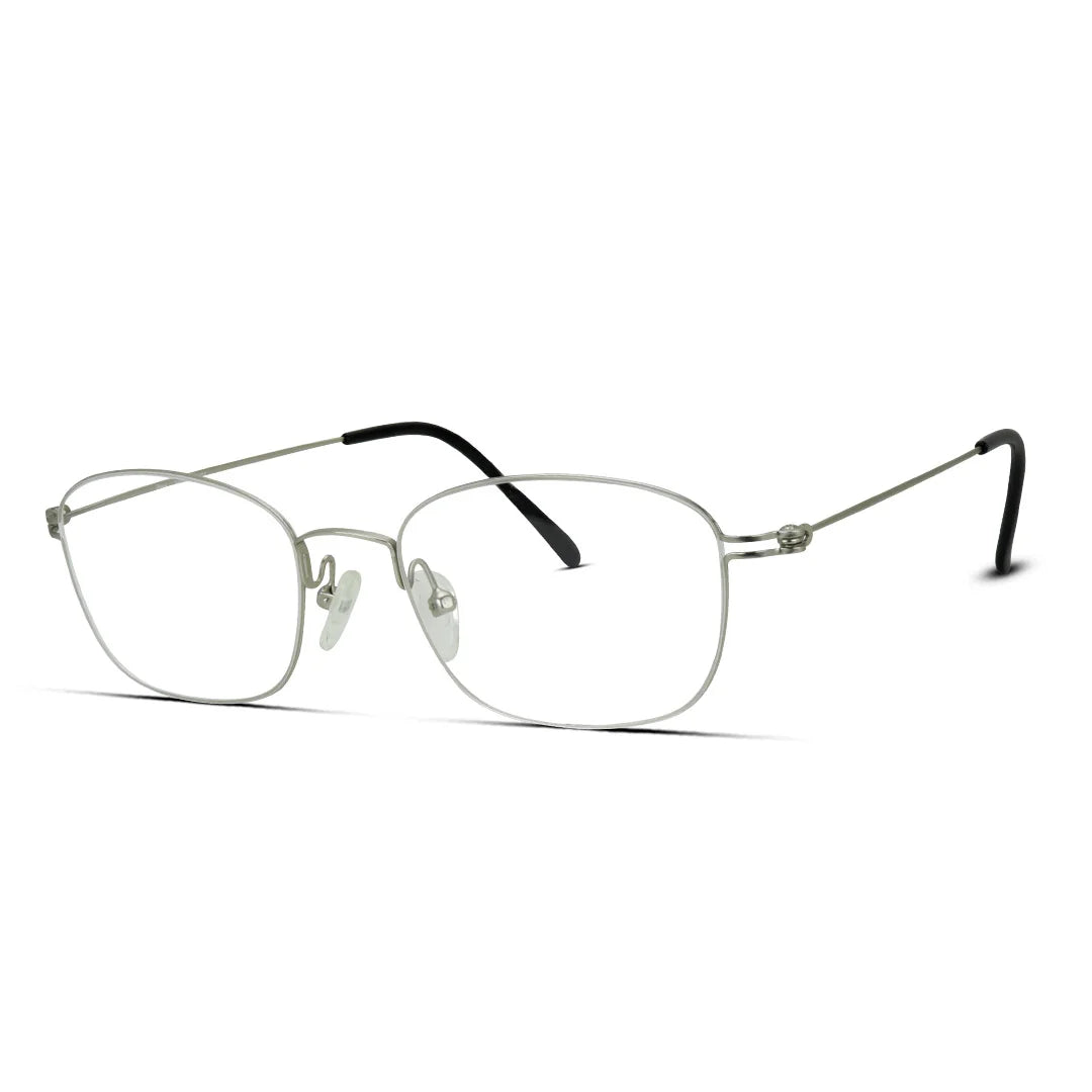 Rectangle Medium Metal Super Thin Lightweight Flexible Eyeglasses