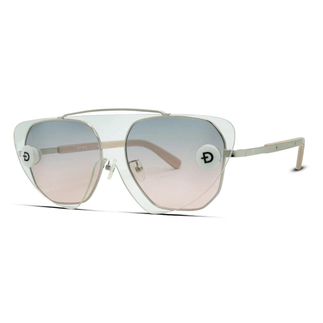 Aviator Hexagon Metal Large Men's Sunglasses