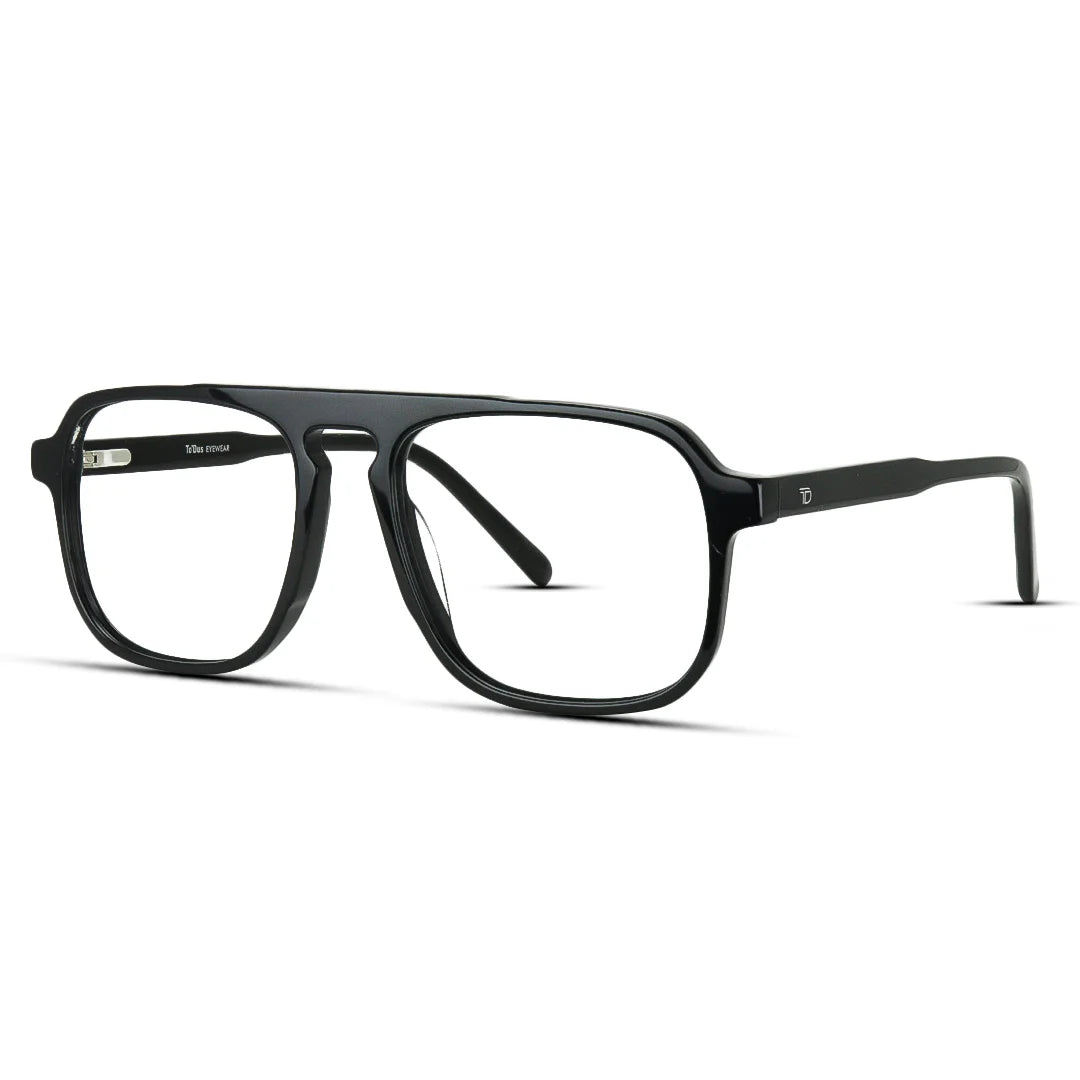Square Aviator Acetate Medium Men's Eyeglasses