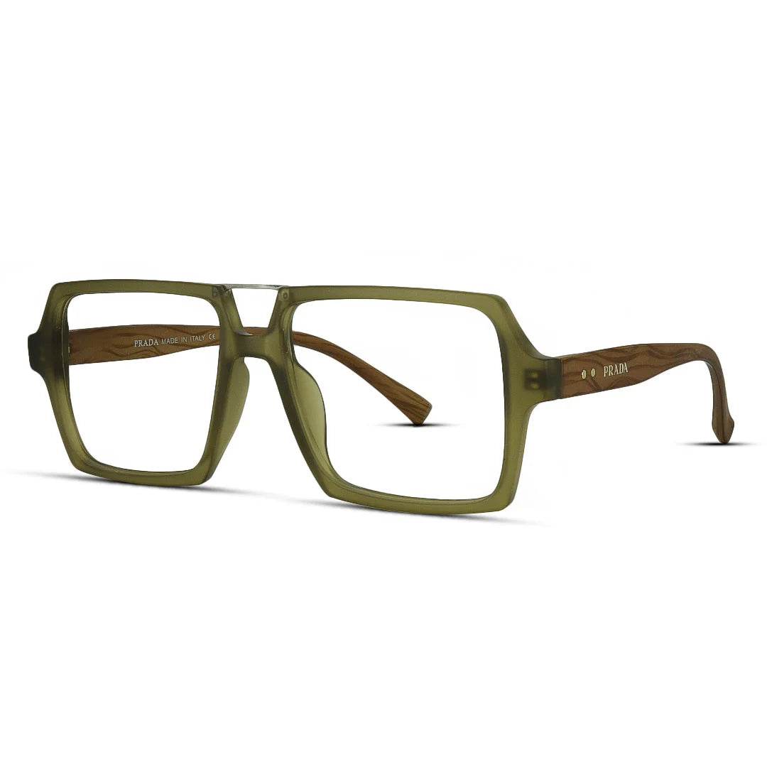 Sharp Square Matte Finish Eyeglasses – Bold Definition, Modern Style