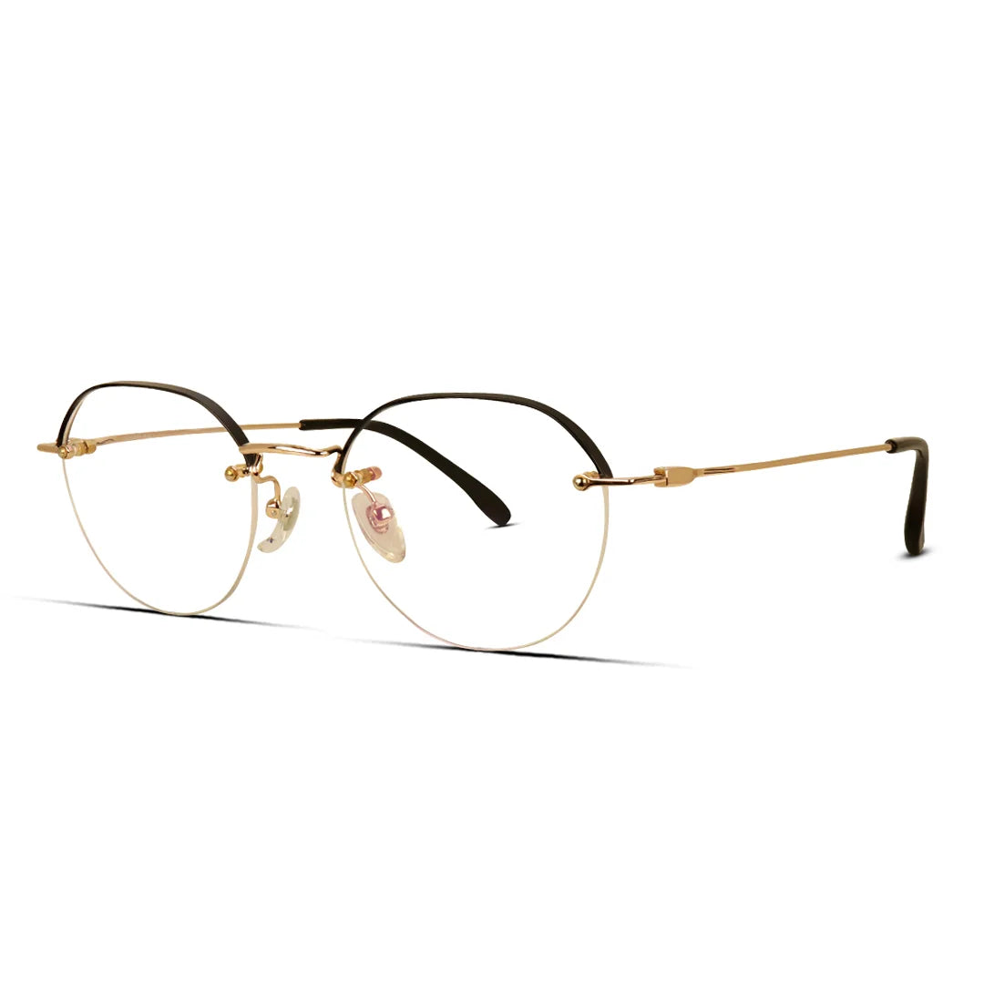 Rimless Titanium Eyeglasses – Ultra-Lightweight Minimalist Frame for Men & Women