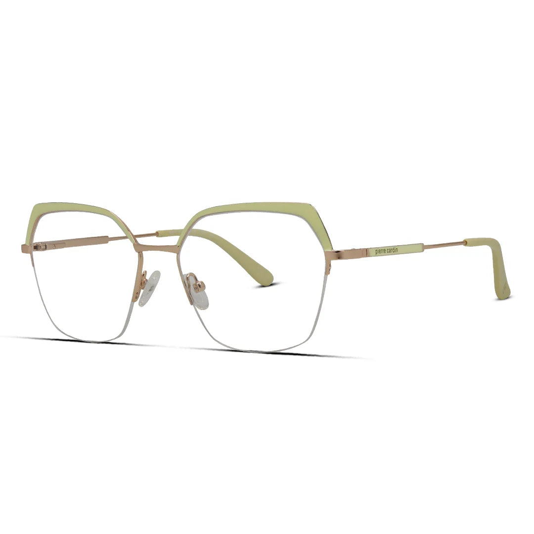 Women’s Premium Metal Hexagon Eyeglasses Sleek Geometric Frame