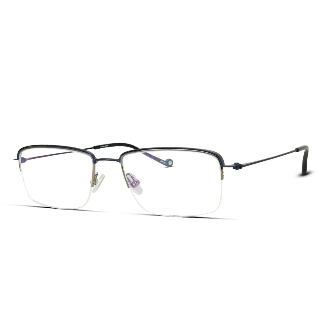 Lightweight Half-Rimless Glasses Comfort & Clarity