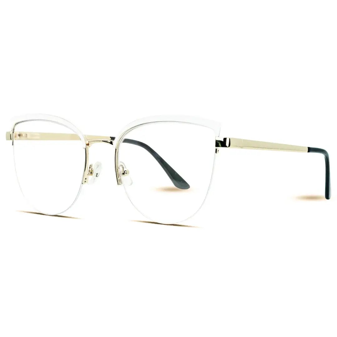 Cat Eye Glasses Halfrim