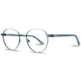 Round Glasses For Women Metal Spectacles Clear Glasses Optical Frame