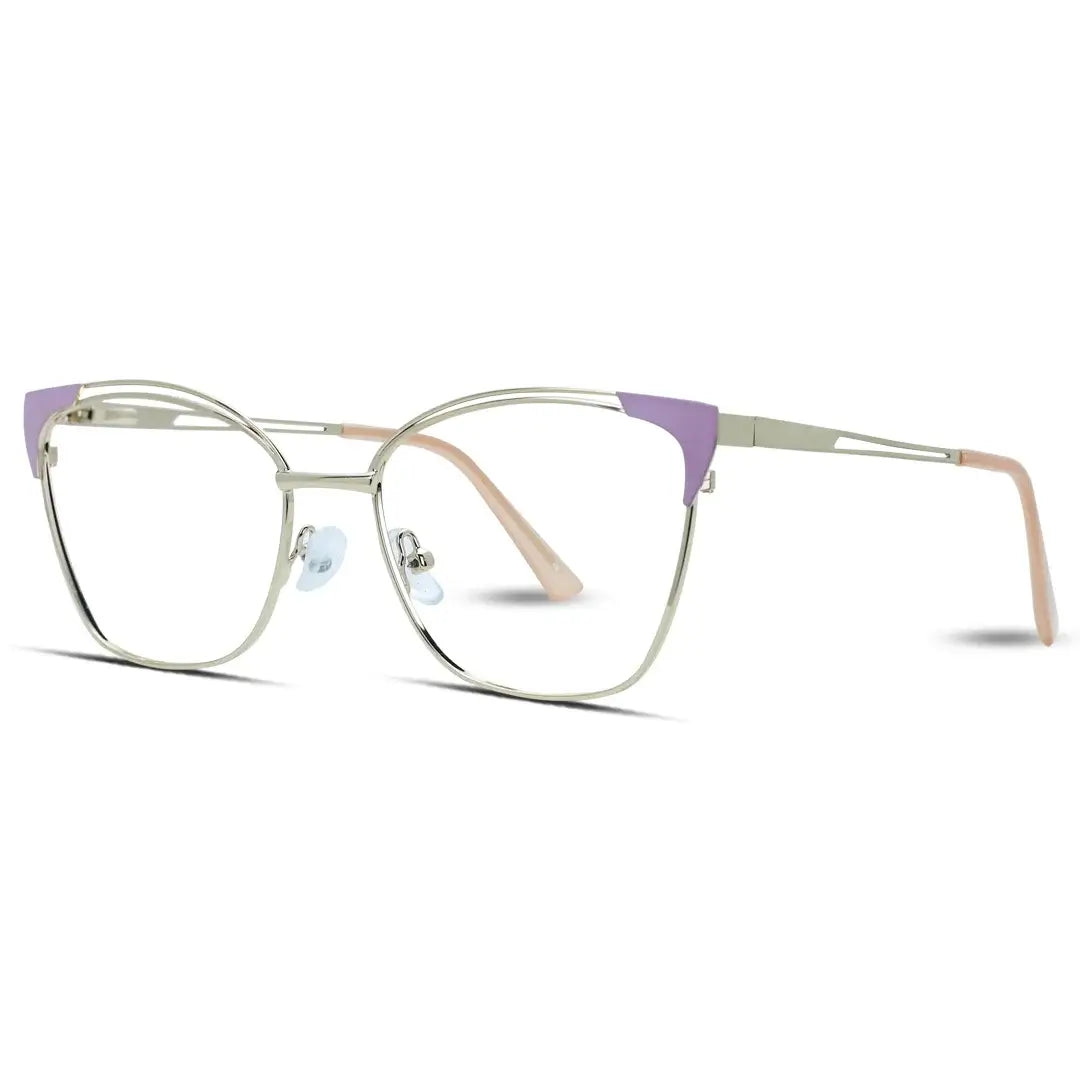 Cat Eye Glasses Gold Pink