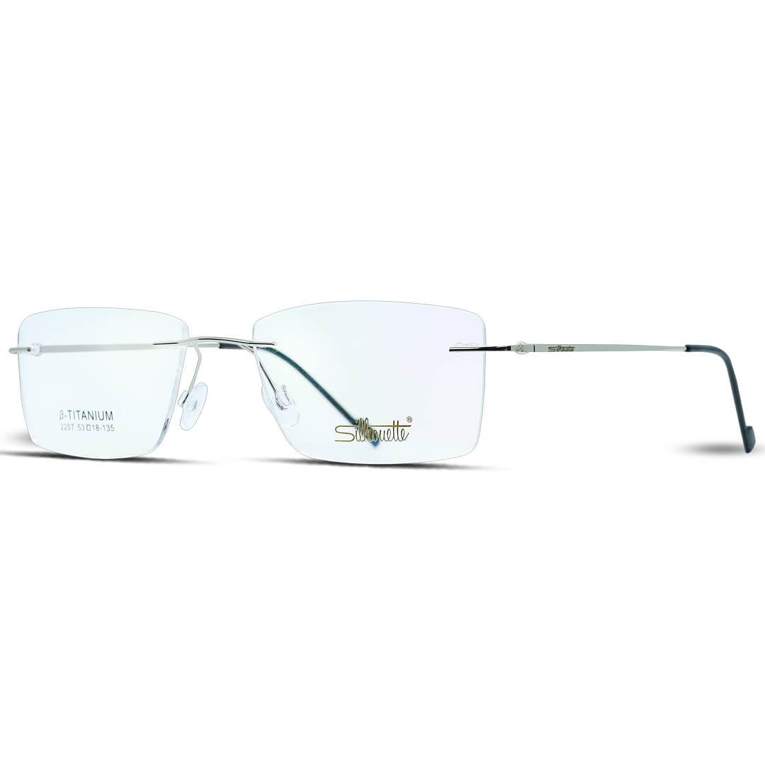 Unisex Fashion Rimless Eyeglasses Clear Glasses Computer Glasses Anti Blue Light Glasses