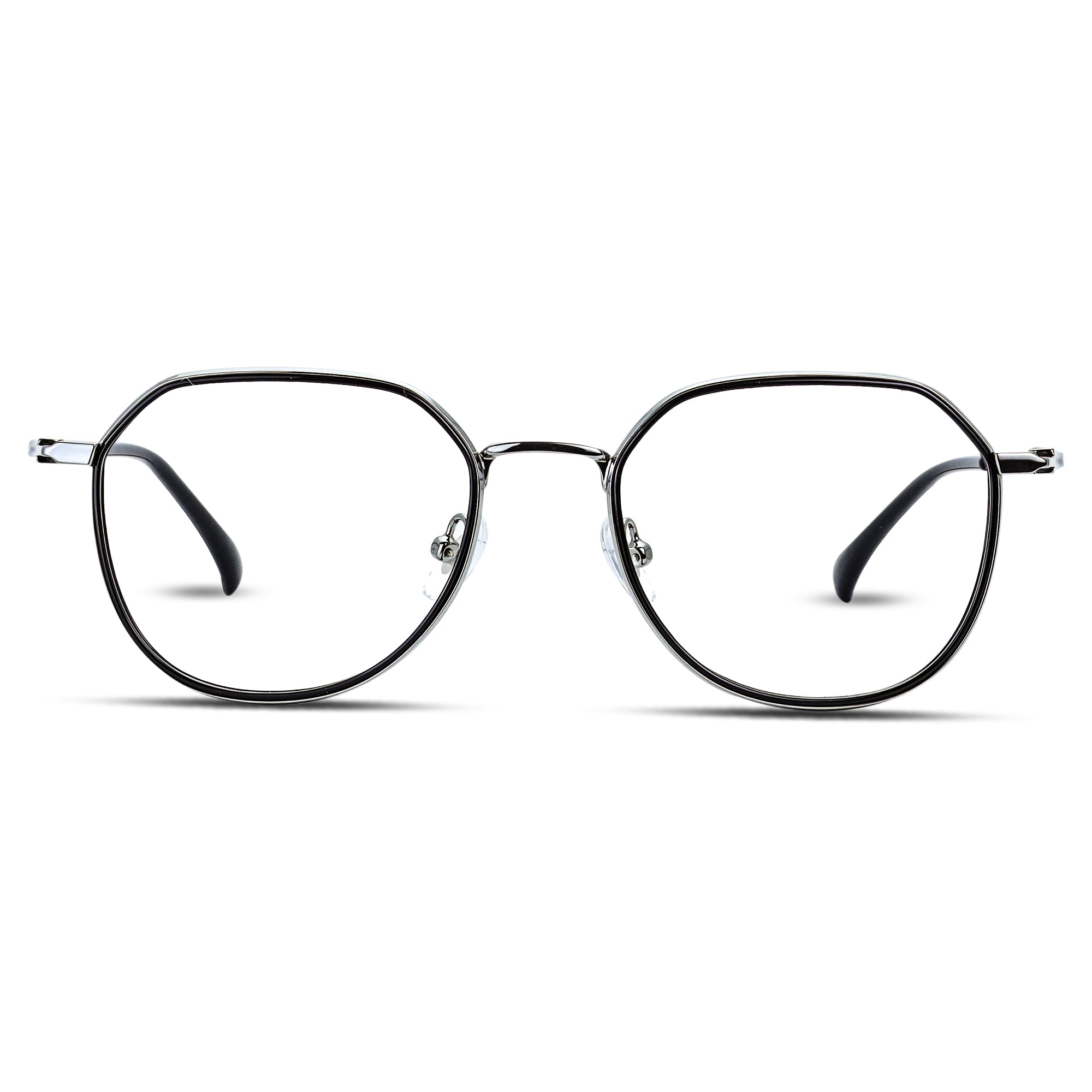 Hexagon Metal Unisex Eyeglasses