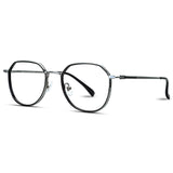 Hexagon Metal Unisex Eyeglasses