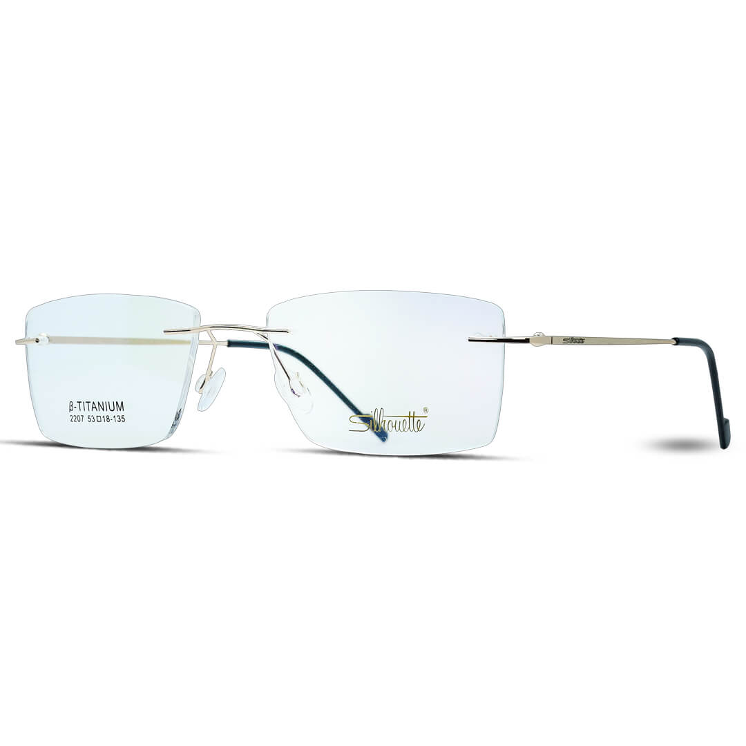 Unisex Fashion Rimless Eyeglasses Clear Glasses Computer Glasses Anti Blue Light Glasses