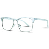 Fashion Square Plain Glasses For Men Metal Frame Eye Glasses