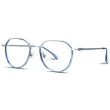 Hexagon Metal Unisex Eyeglasses