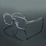 Aviator Eyeglasses Men Optical Square TR Glasses