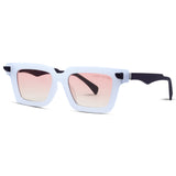 Rectangle Bold Medium Trendy Sunglasses