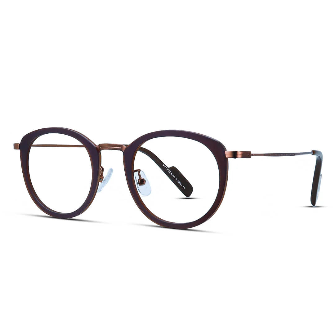 Korean Brand Withus Round Glasses Men Women Prescription Eyeglasses Ultralight Optical Eyewear