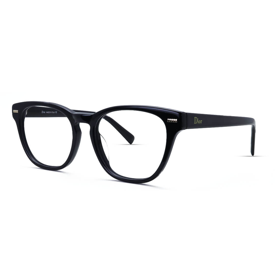 Square Optical Eyeglasses Frame Retro Acetate Glasses for Men Women, Office, Blue Light Blocking,