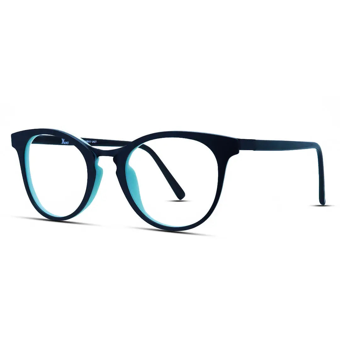 Korea Round Black Yellow Eye Glasses Frame Men Women Fashion Anti-blue Glasses