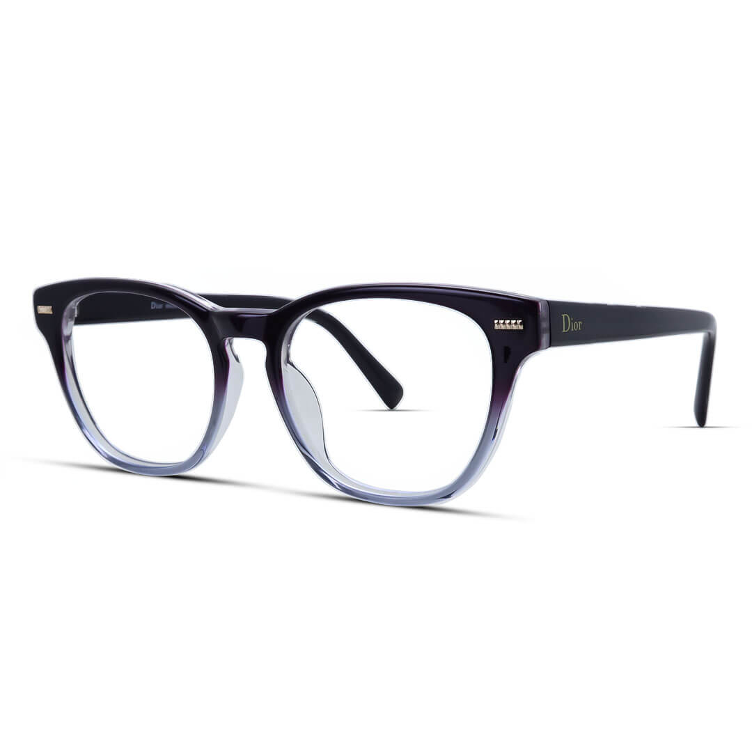 Square Optical Eyeglasses Frame Retro Acetate Glasses for Men Women, Office, Blue Light Blocking,