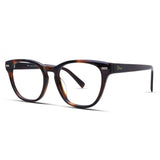 Square Optical Eyeglasses Frame Retro Acetate Glasses for Men Women, Office, Blue Light Blocking,