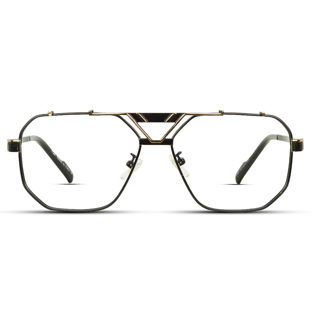 Metal Double Bridges Square Glasses Men Clear Eyewear Computer Glasses Frame Optical Eyewear