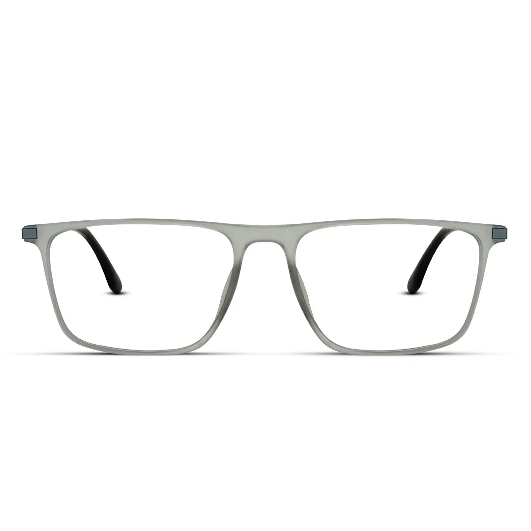 Pure Rectangle Matte Finish Eyeglasses for Men  Sleek & Modern Style
