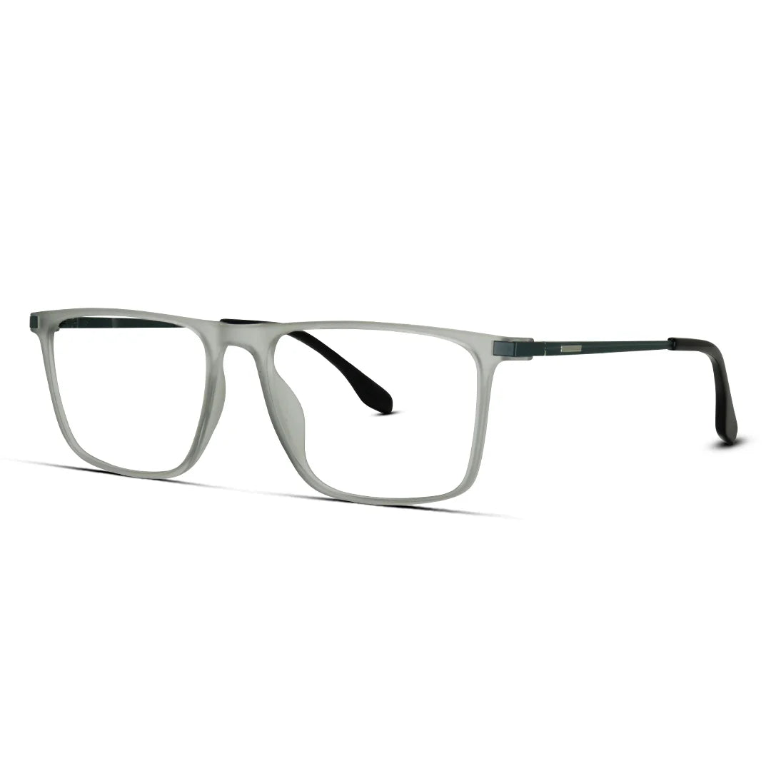 Pure Rectangle Matte Finish Eyeglasses for Men  Sleek & Modern Style