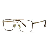 Metal Double Bridge Men’s Eyeglasses – Bold Modern Design