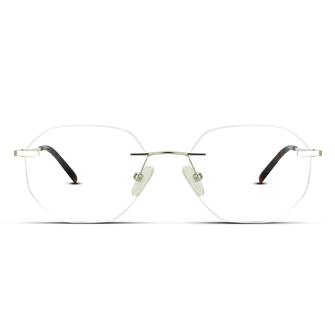 Sleek Rimless Eyeglasses Lightweight & Invisible Frame