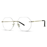 Sleek Rimless Eyeglasses Lightweight & Invisible Frame
