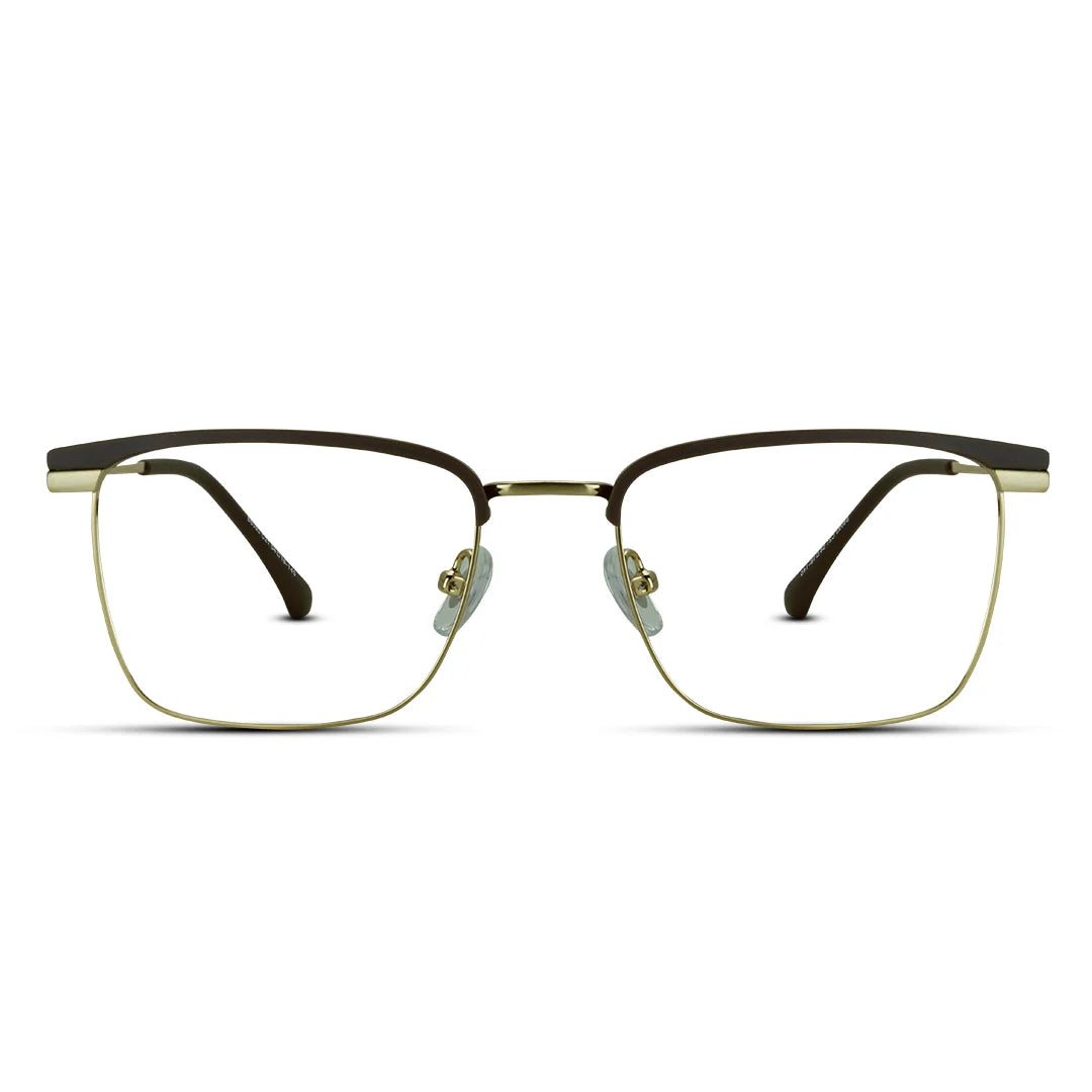 Rectangle Club Style Lightweight Men's Medium Eyeglasses