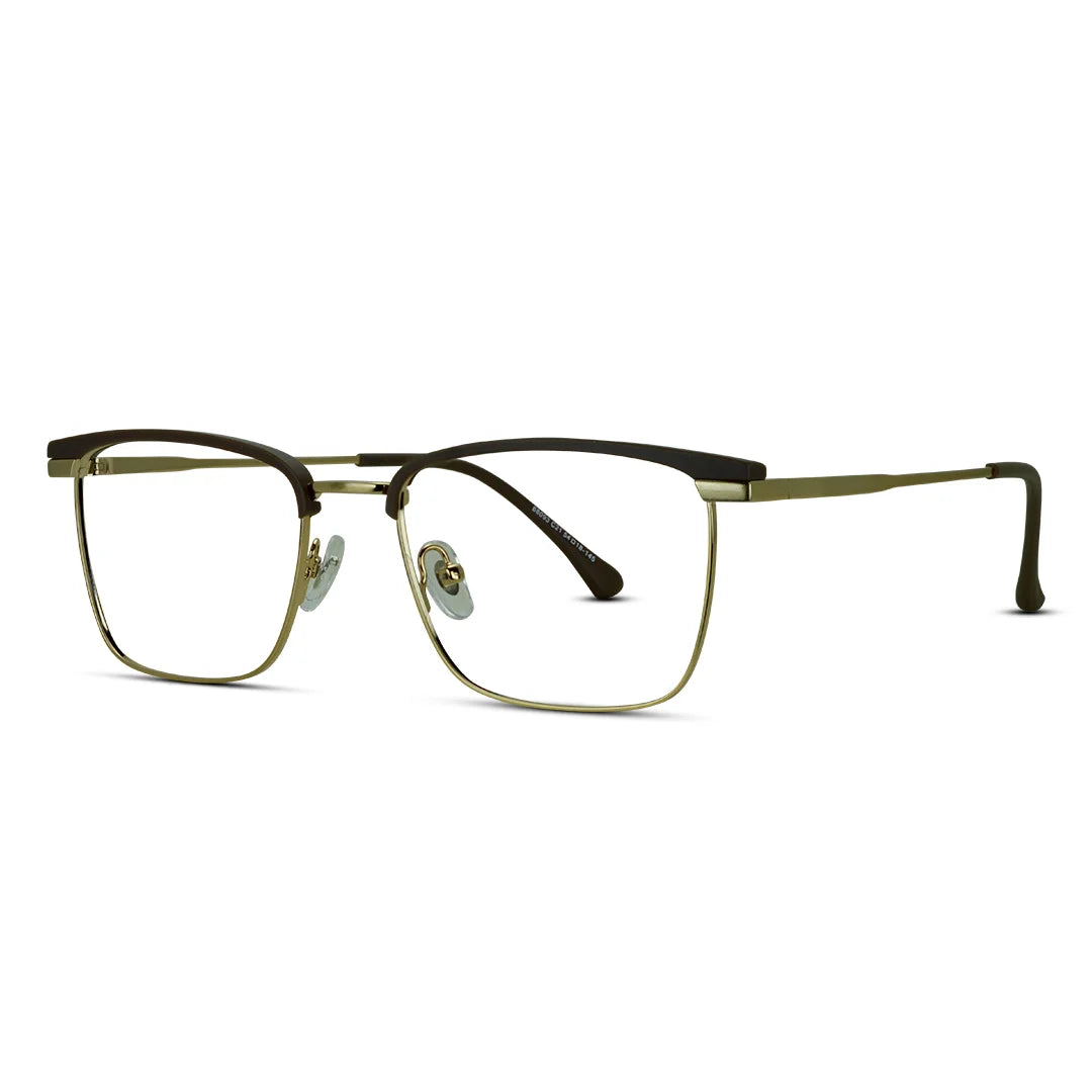 Rectangle Club Style Lightweight Men's Medium Eyeglasses