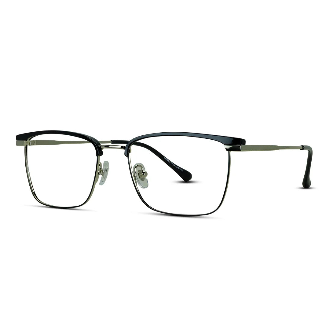 Rectangle Club Style Lightweight Men's Medium Eyeglasses