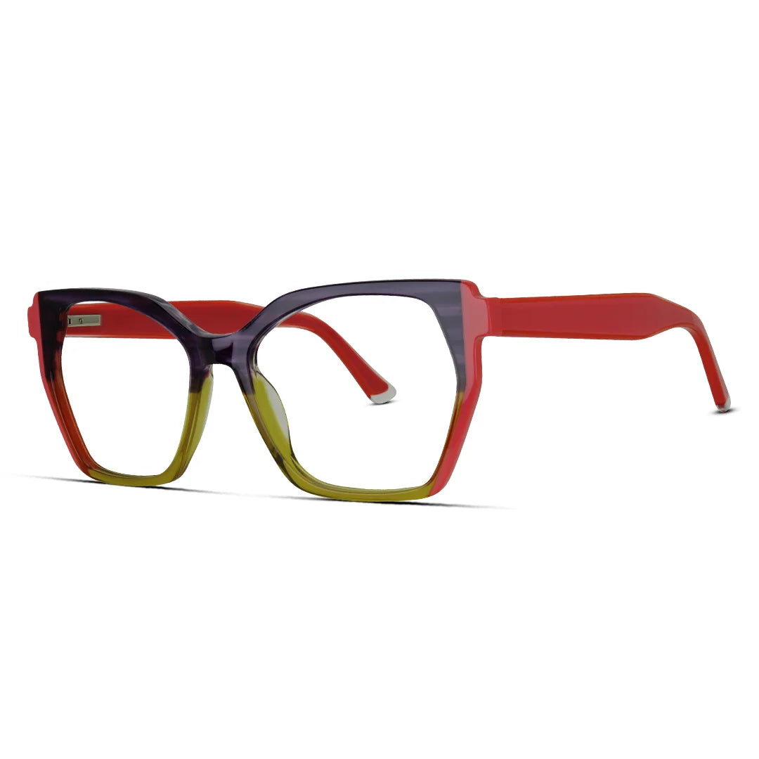 Bold Cat-Eye Women Acetate Eyeglasses