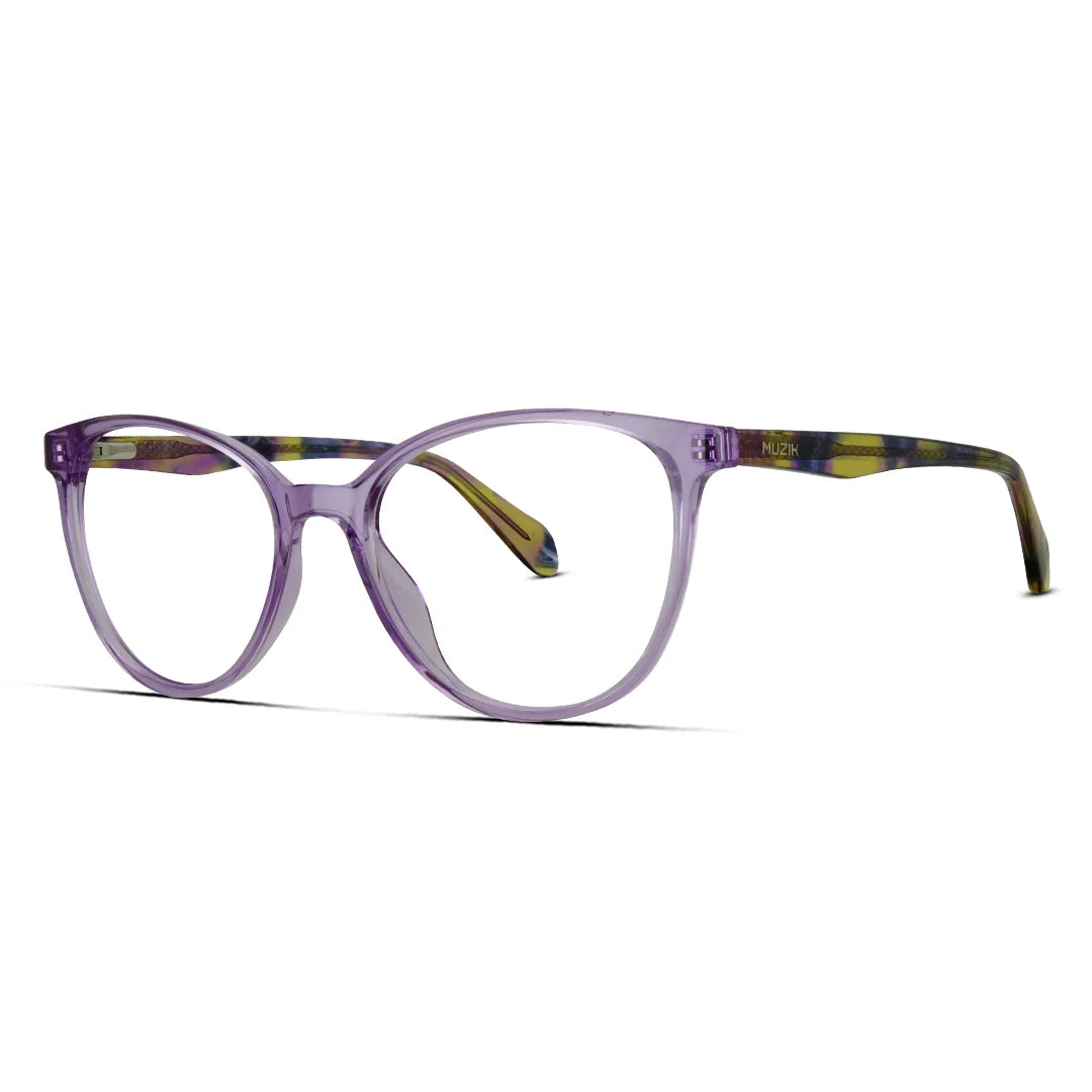 Purple Crystal Acetate Eyeglasses – Lightweight Designer Women Optical Frames
