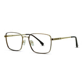 Square Men Women Metal Thin Lightweight Eyeglasses