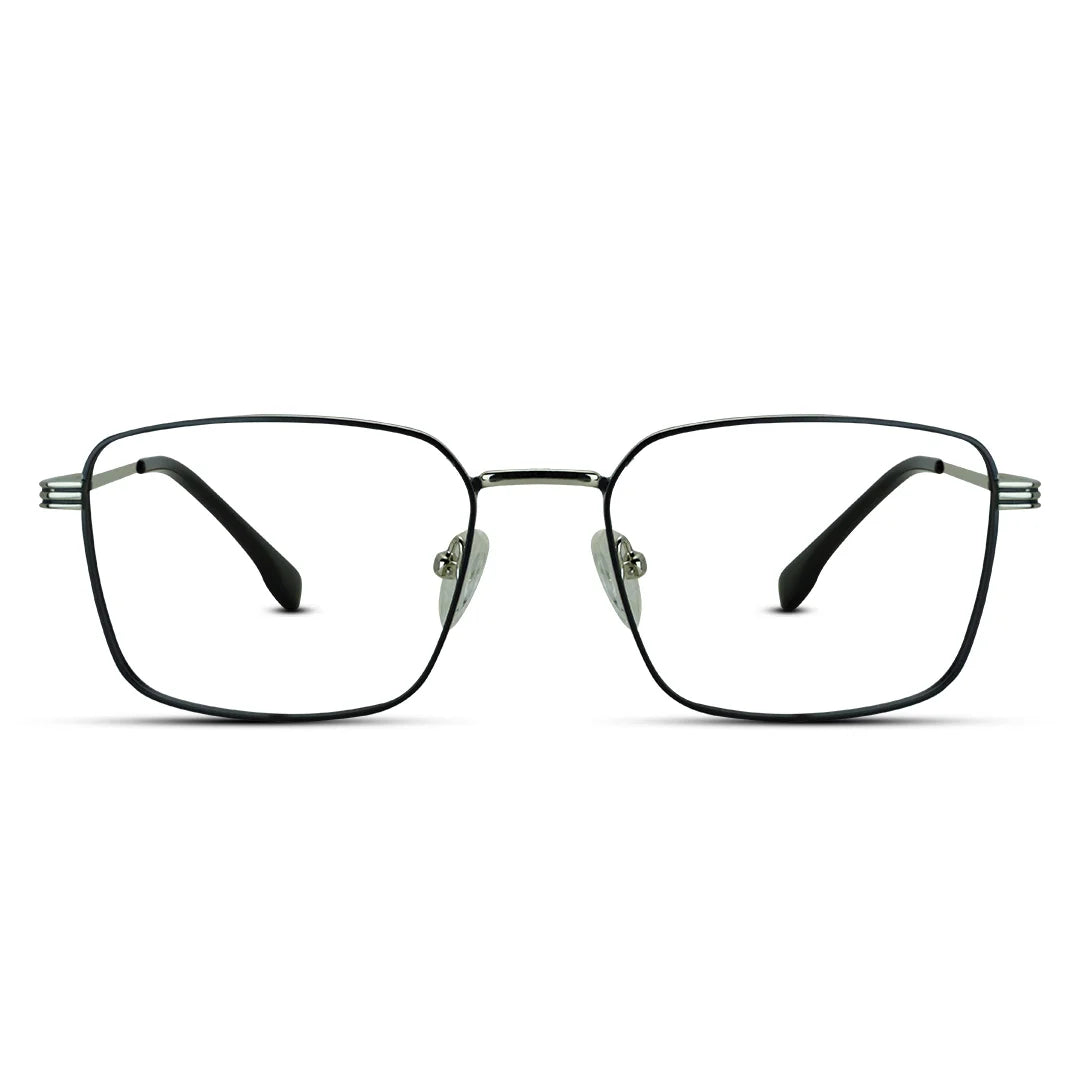 Square Men Women Metal Thin Lightweight Eyeglasses