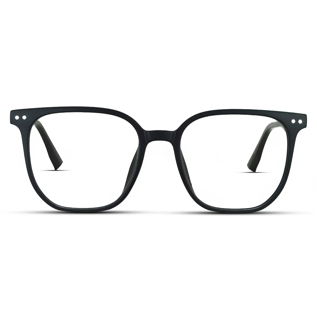 Hexagon Matte Black Ultra Lightweight Unisex Comfortable Eyewear