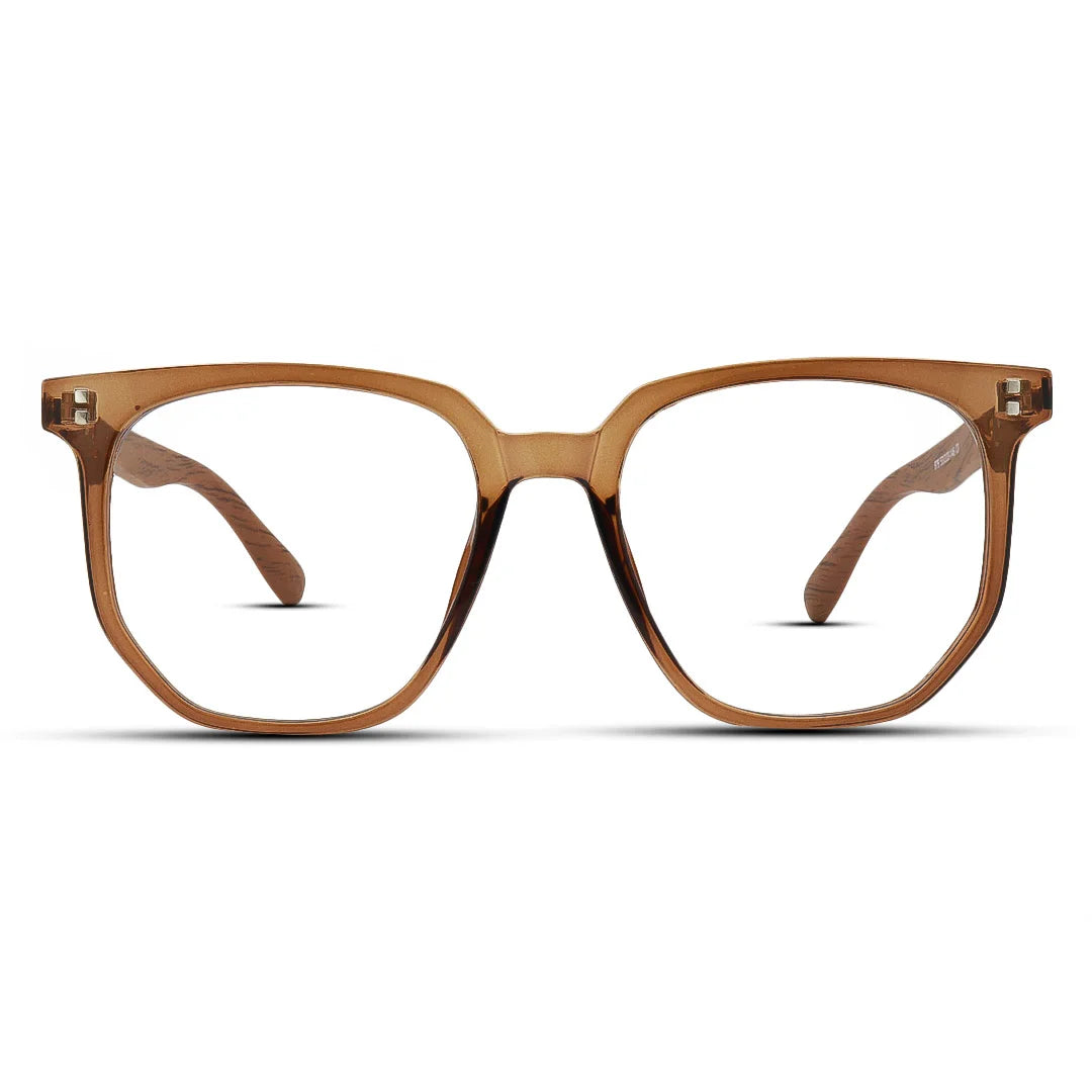 Hexagonal Large TR90 Eyeglasses for Men & Women