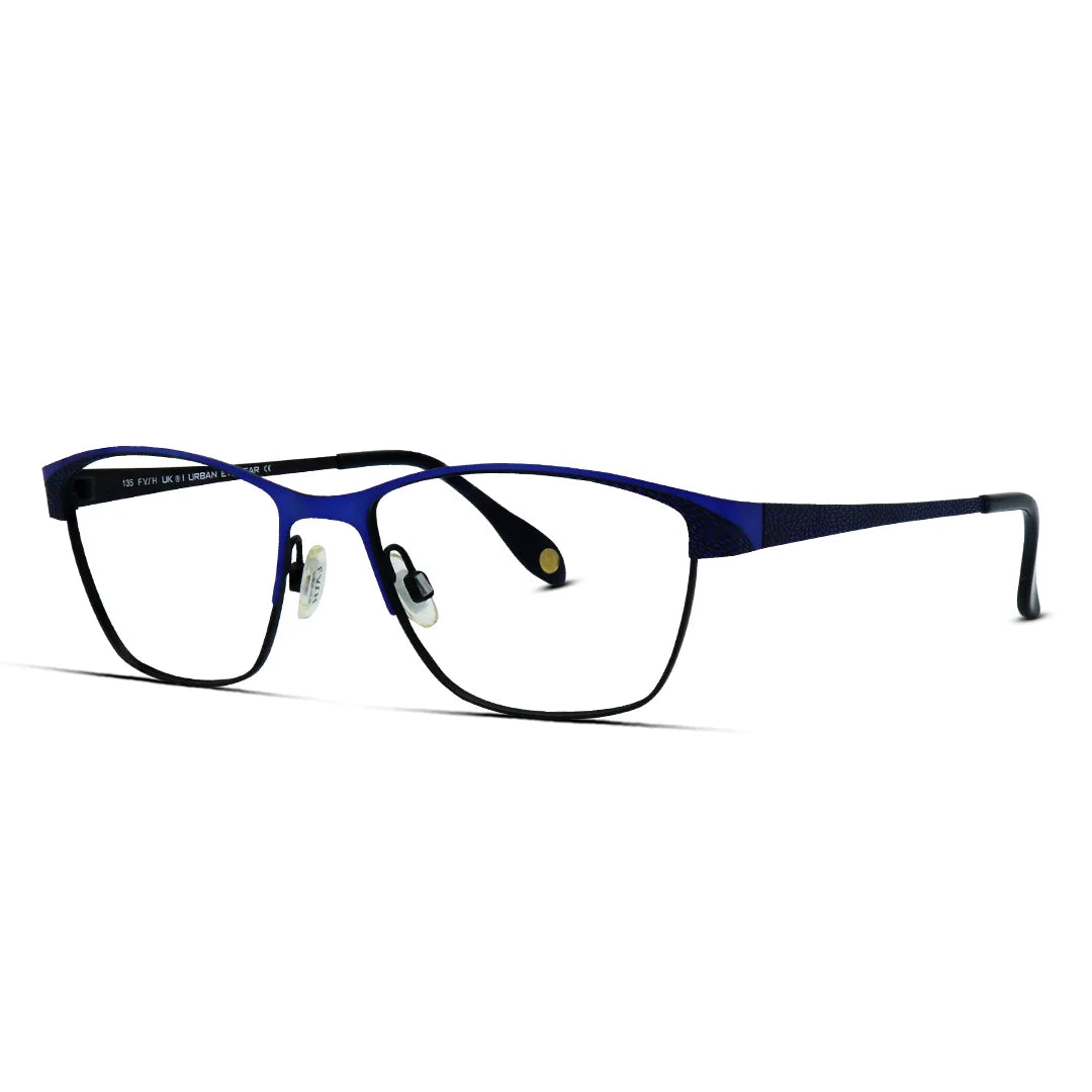 Lightweight Cat-Eye Metal Eyeglasses for Women