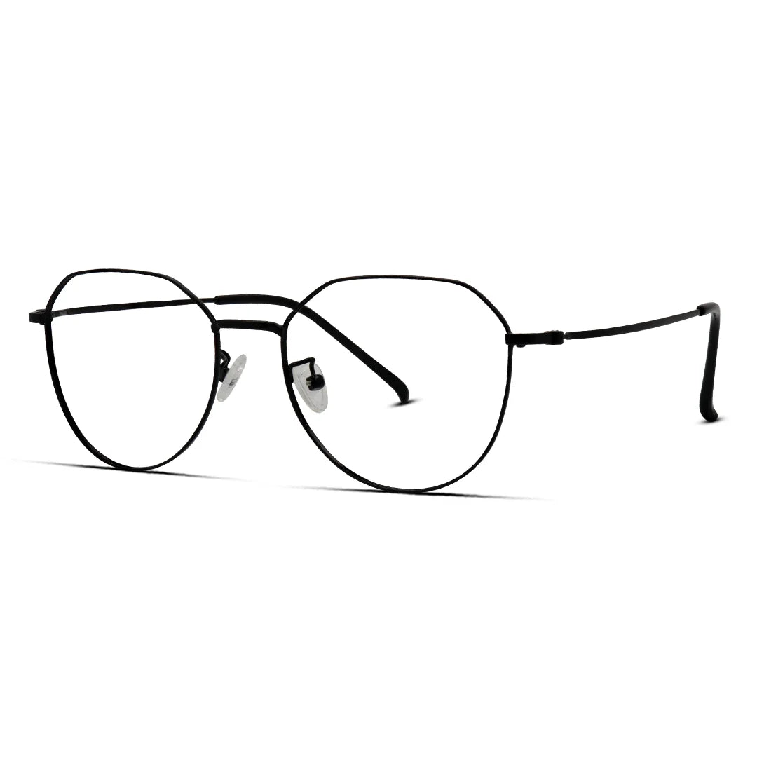 Thin Frame Hexagon Metal Unisex Eyeglasses
