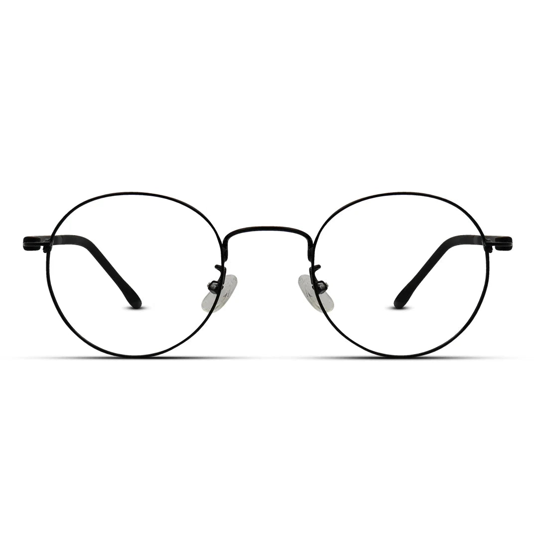 Super Lightweight Unisex Full Round Metal Eyeglasses