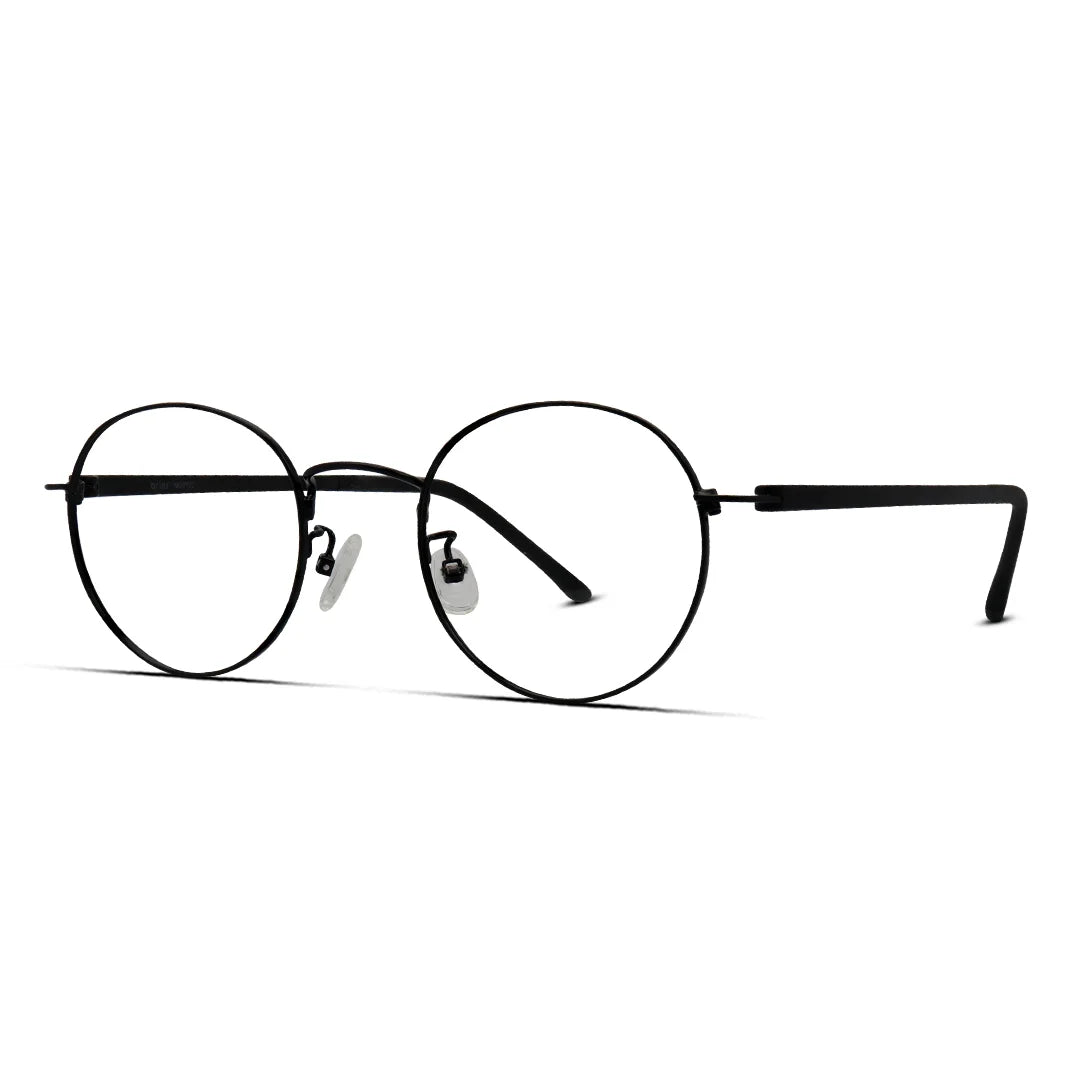 Super Lightweight Unisex Full Round Metal Eyeglasses