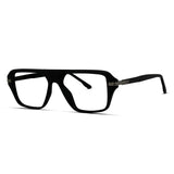 Modern Sharp Rectangle TR Eyeglasses For Men