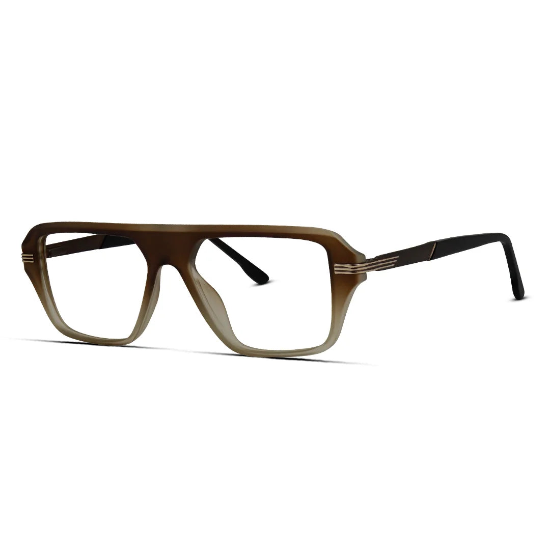 Modern Sharp Rectangle TR Eyeglasses For Men