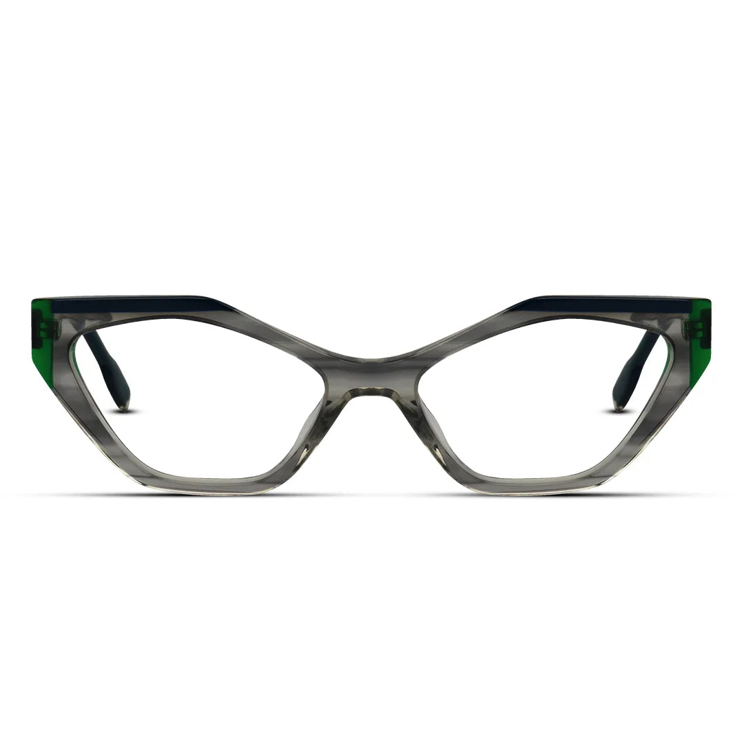 Trendy Women Acetate Bold Cat Eyeglasses