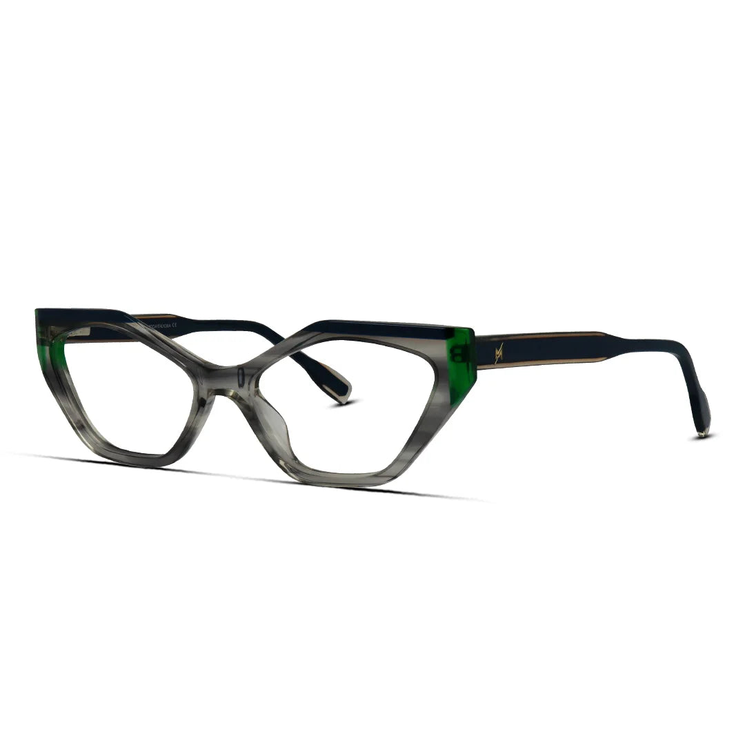 Trendy Women Acetate Bold Cat Eyeglasses