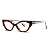 Trendy Women Acetate Bold Cat Eyeglasses