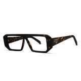 Sharp Geometric Thick Acetate Men’s Eyeglasses Bold & Modern Frame